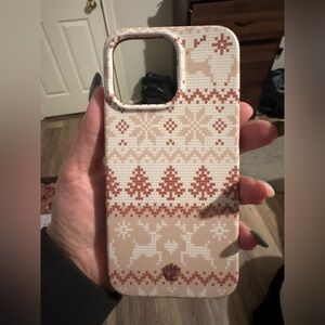 Velvet Caviar Festive Knit Pattern Phone Case